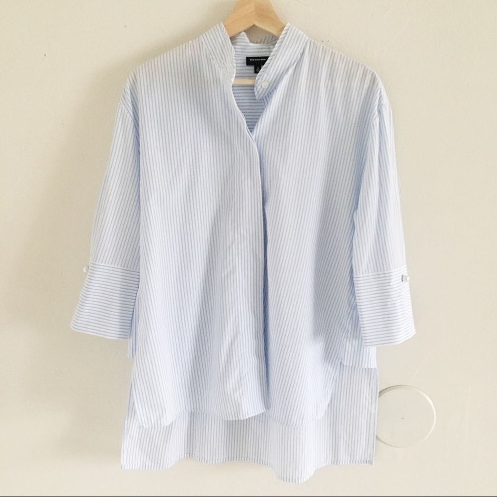 Who what wear hi low striped blouse